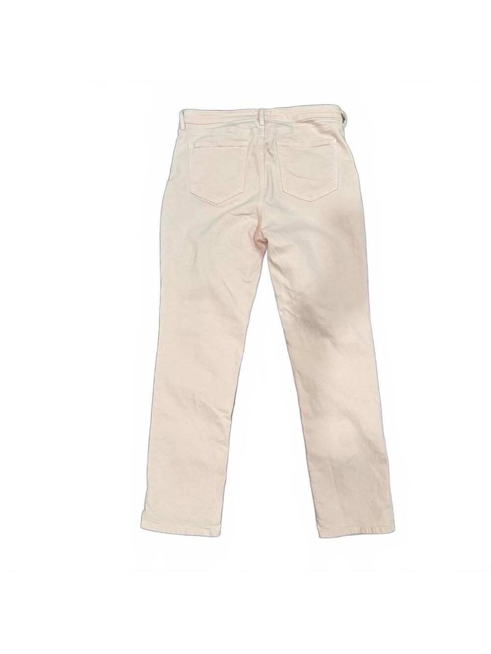 NYDJ Curves 360 Pastel Pink Slim Straight Stretch Ankle Length Jeans- Size 8 - Picture 2 of 8